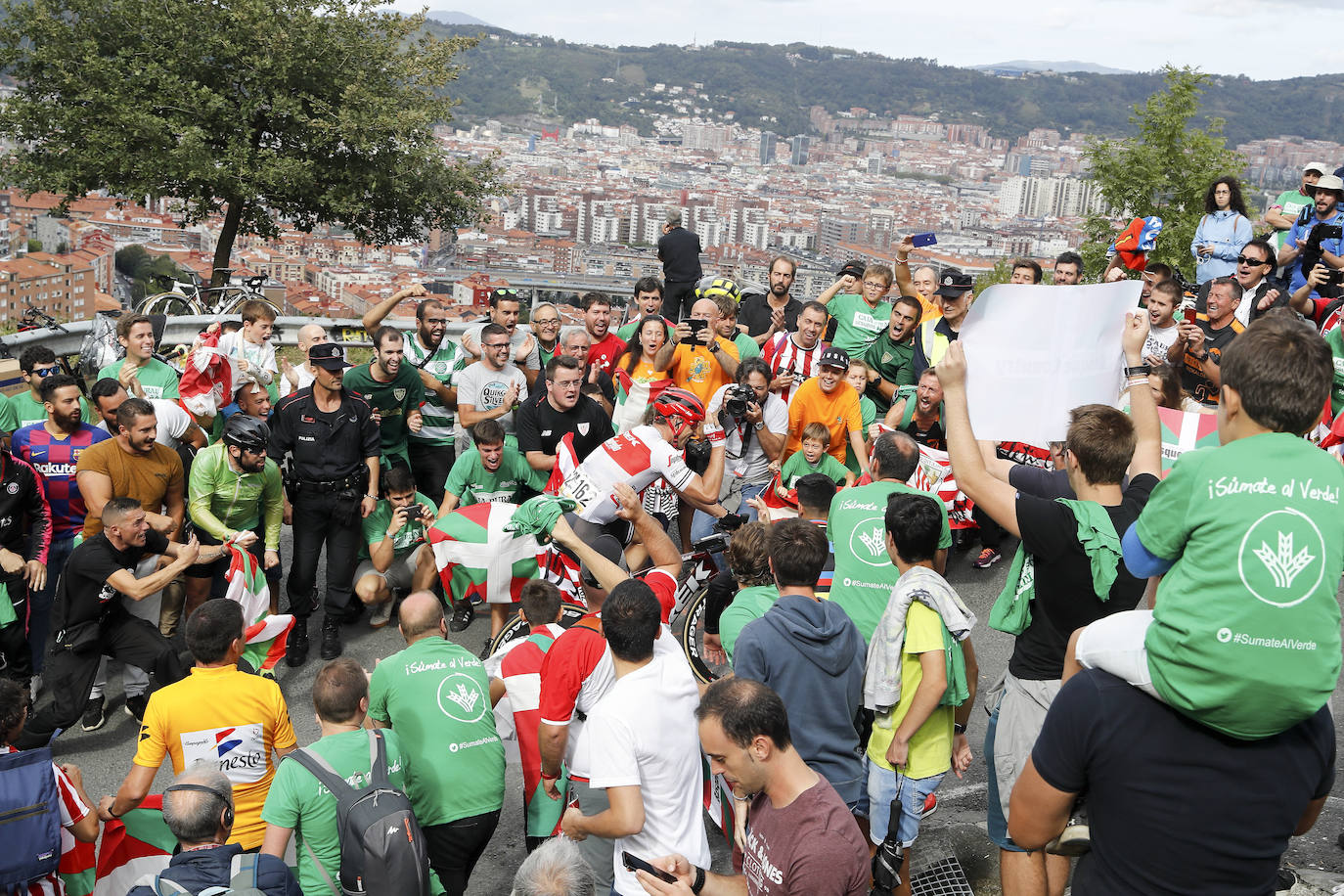 El alto vizcaíno es uno de los protagonistas de la etapa que termina en Bilbao 