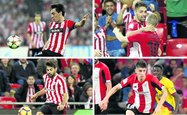 1. Unai López. Año debut: 2014 Edad: 18 años y 10 meses Athletic: 34 partidos. 2. Nolaskoain. Año debut: 2018. Edad: 19 años y 3 meses. Athletic: 10 partidos. 3. Villalibre. Año debut: 2016. Edad: 19 años y 3 meses. Athletic: 8 partidos. 4. Sancet. Año debut: 2019. Edad debut: 19 años y 4 meses. Athletic: 1 partido.