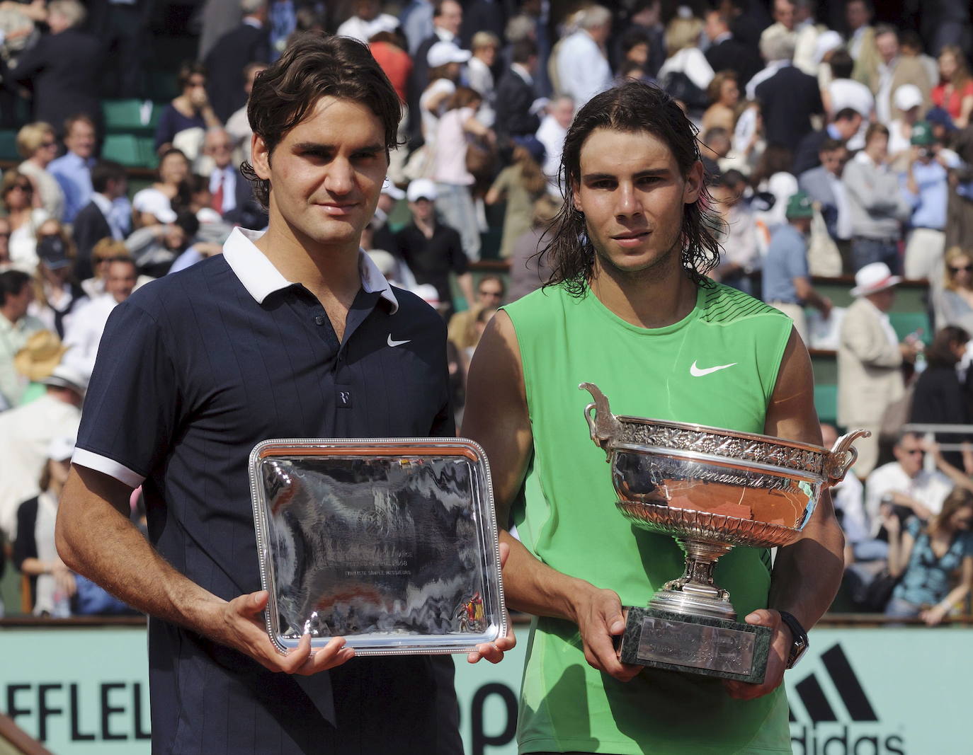 Roland Garros 2008. El cuarto título consecutivo también fue ante Federer.