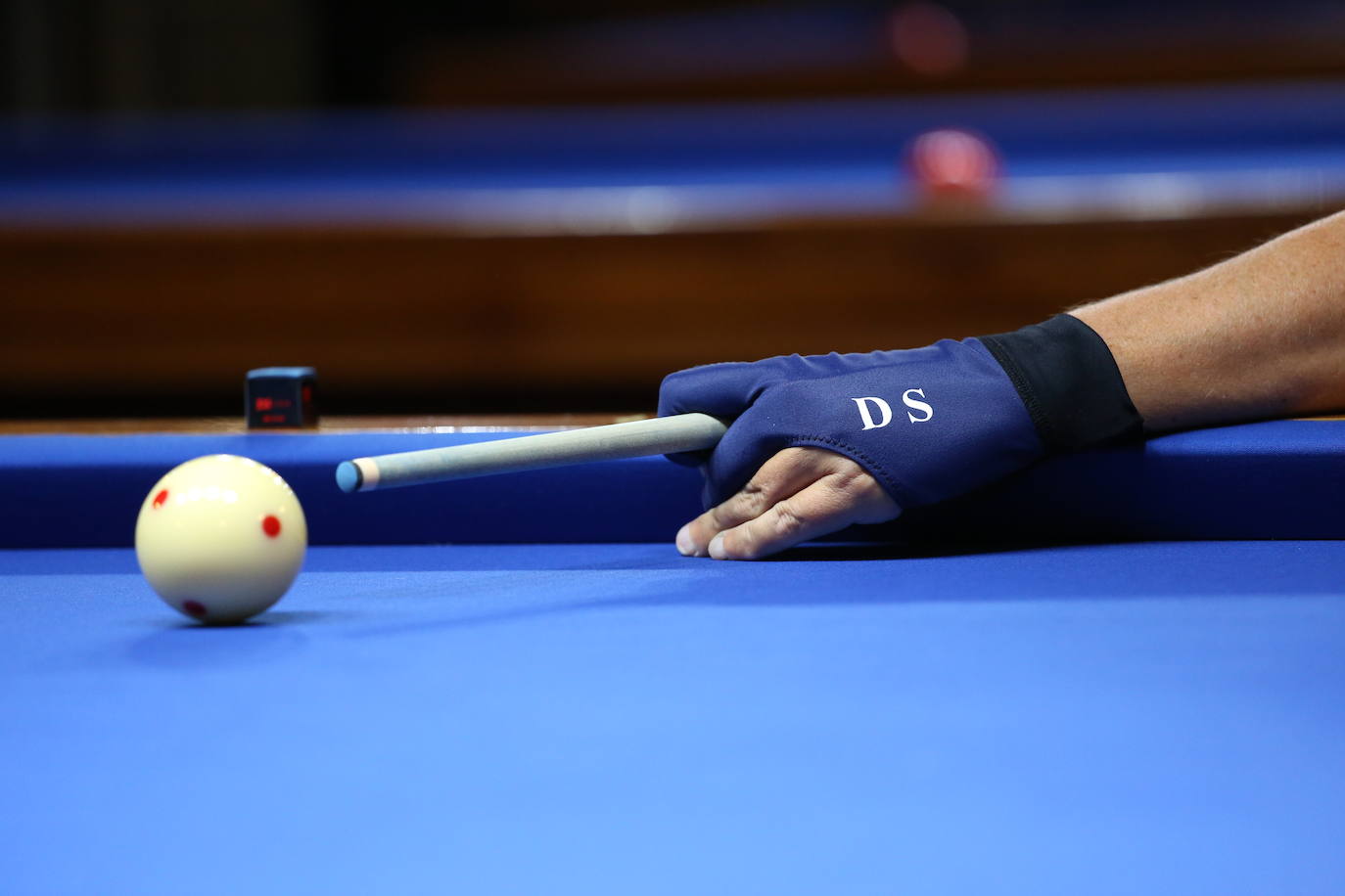 Los participantes en el torneo de billar.