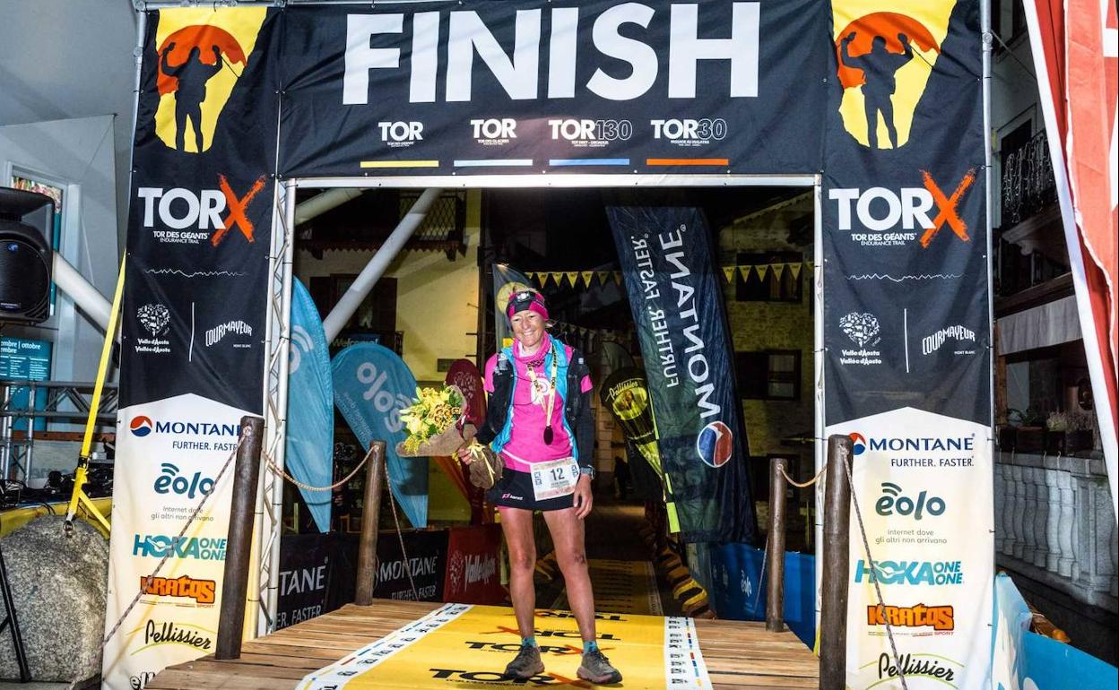 La vizcaína con una enorme sonrisa tras lograr su segundo triunfo consecutivo. 