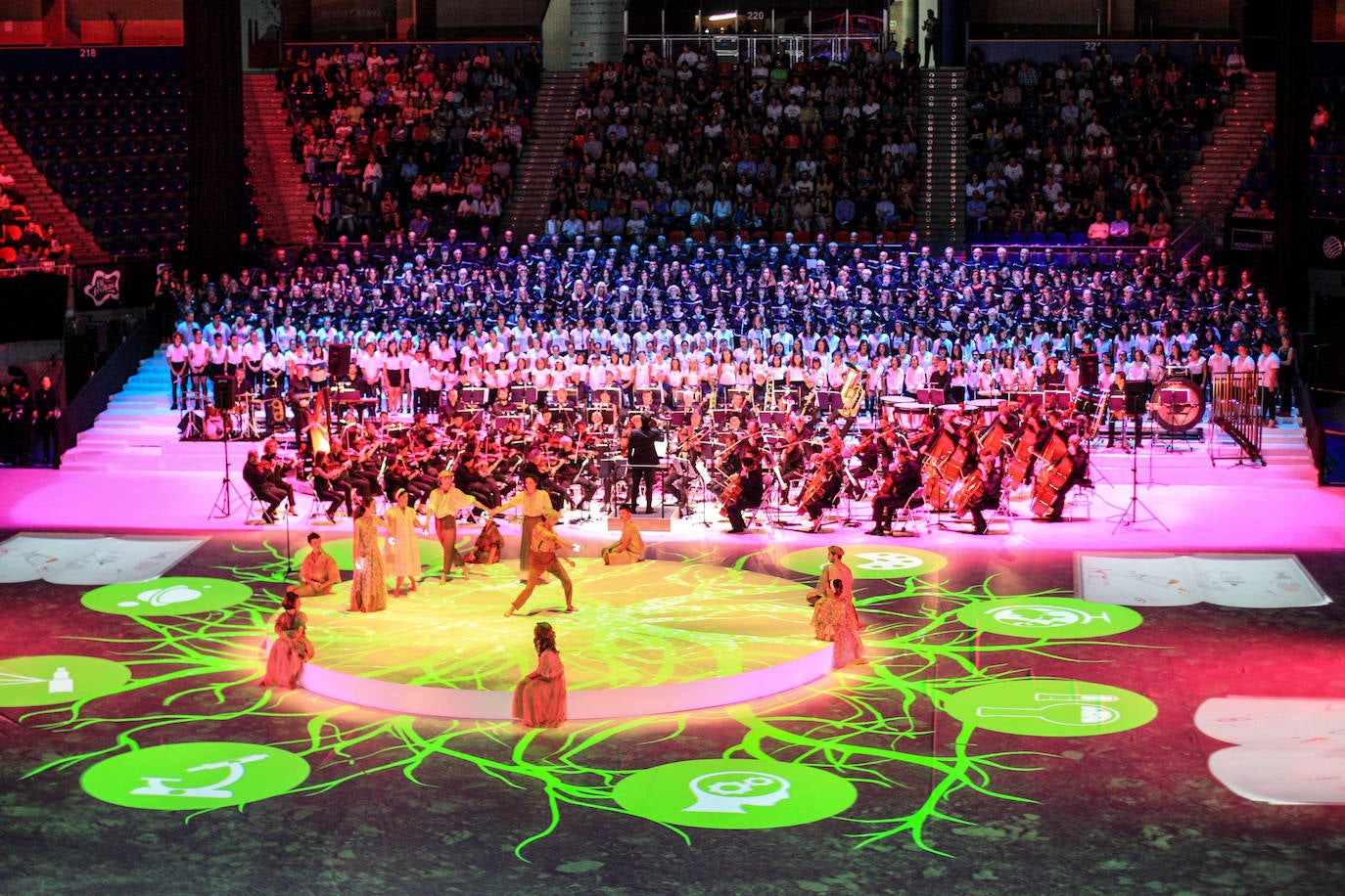 Fotos: &#039;Humanity al Music&#039; el gran espectáculo de la Corporación Mondragón