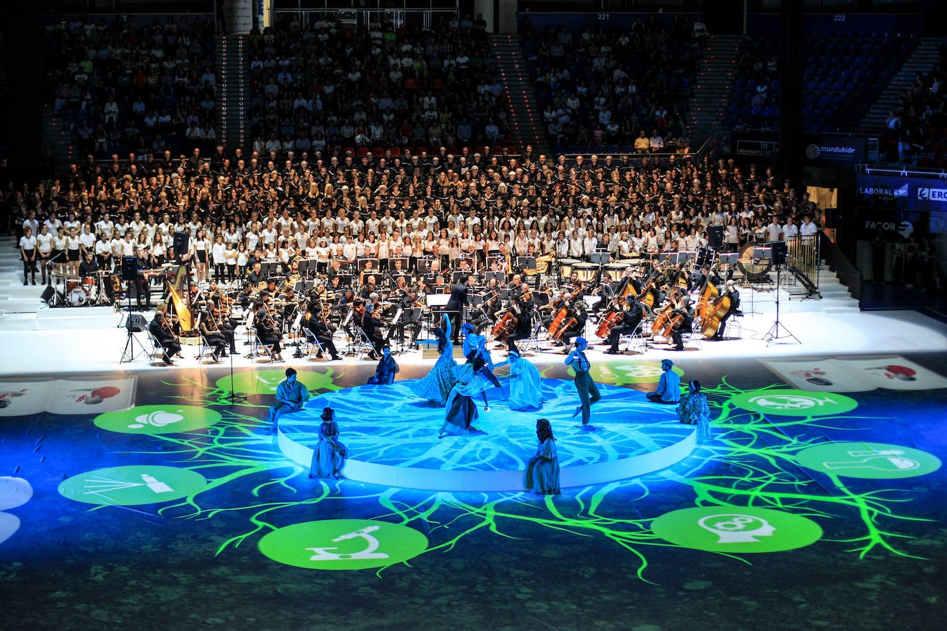 Fotos: &#039;Humanity al Music&#039; el gran espectáculo de la Corporación Mondragón