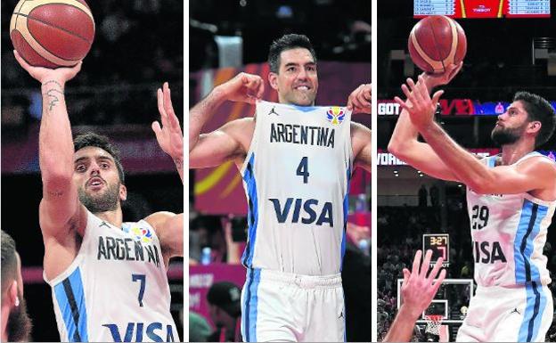 19 créditos de valoración. Facundo Campazzo es el diapasón albiceleste. Promedia 13,6 puntos; 4,6 rebotes y 7,7 asistencias | 11 créditos. Patricio Garino es el especialista defensivo que aporta 9,3 puntos; 3,4 rebotes y 1,1 asistencia de media. | 20 créditos. Luis Scola es el alma argentina. El MVP. 19,3 puntos y 8,1 rebotes por partido a sus 39 años es algo cercano a un milagro 