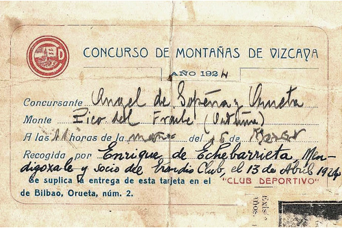 Convocatoria del concurso en 1924.