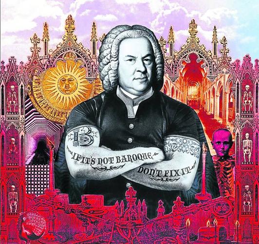 Bach en una de las ilustraciones del libro.