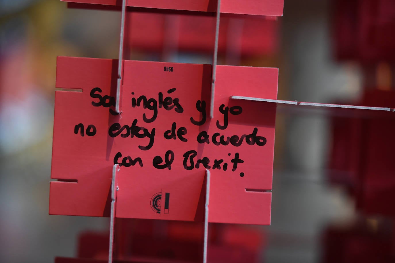 La exposición instalada en la Alhóndiga para promover la creación de ideas.