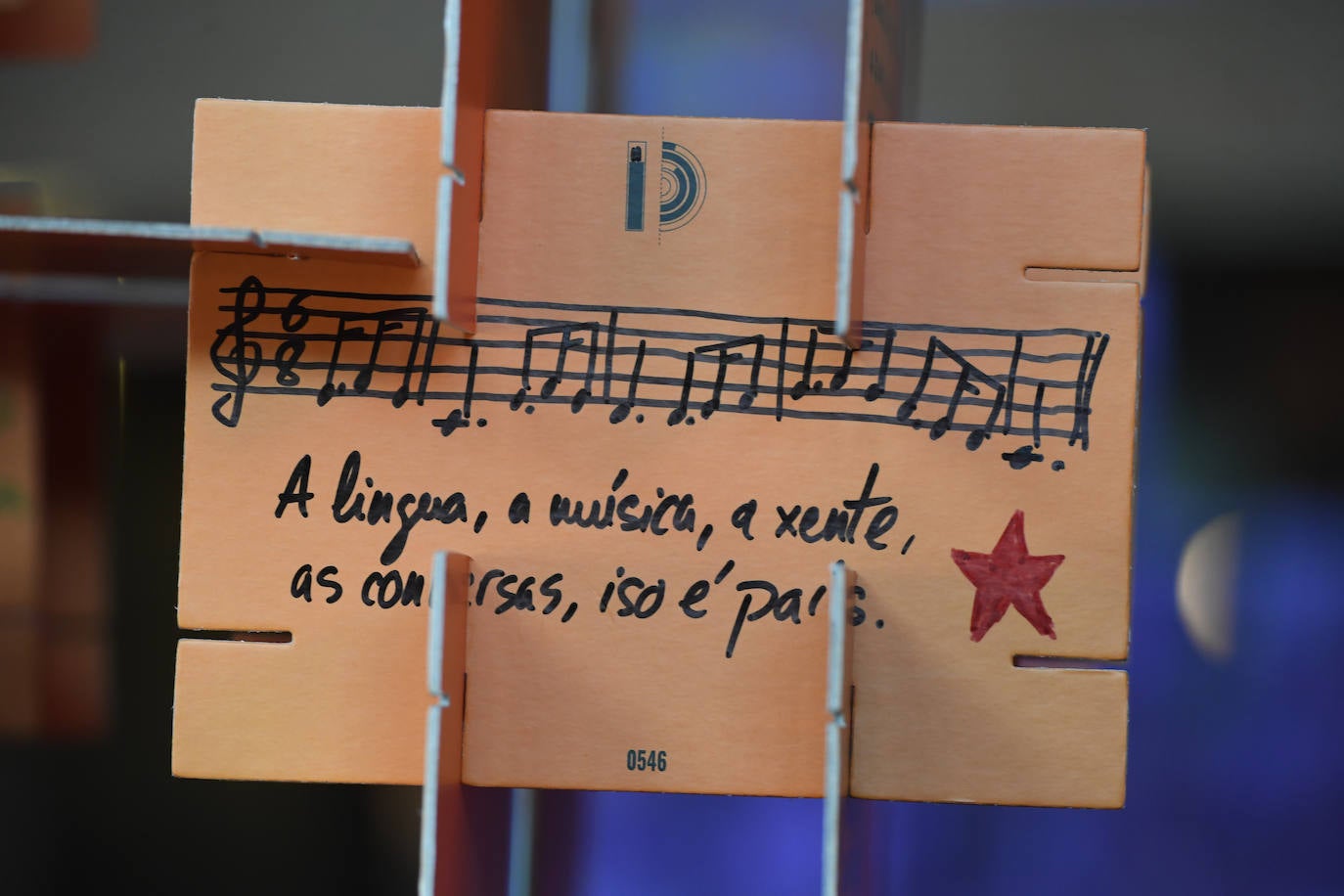 La exposición instalada en la Alhóndiga para promover la creación de ideas.