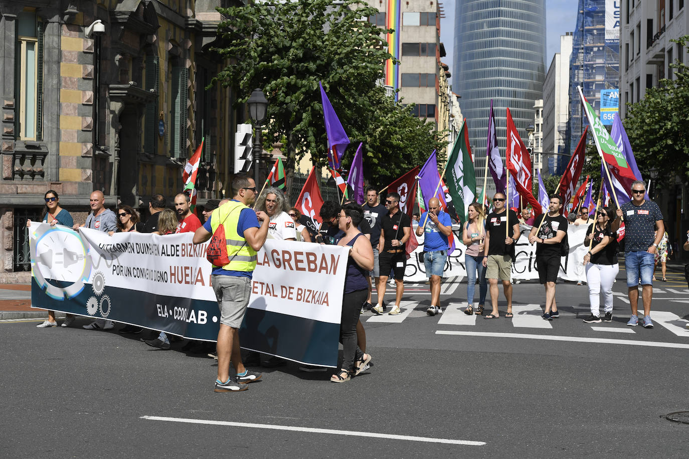 Fotos: Las imágenes de la protesta de los sindicatos en Bilbao | El Correo