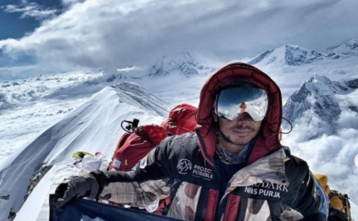 Nirmal Purja en el Annapurna.