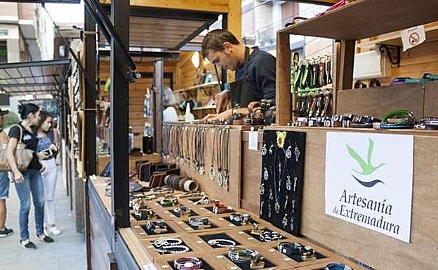 Puesto de artesanía. 