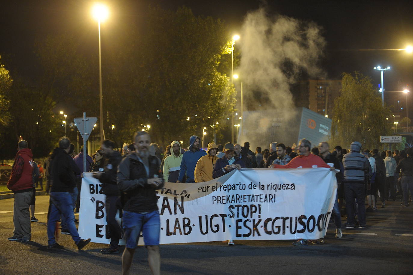 Fotos: Protestas en Barakaldo por la huelga del metal