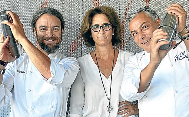Borja Etxebarria, Raquel López y Ricardo Pérez.