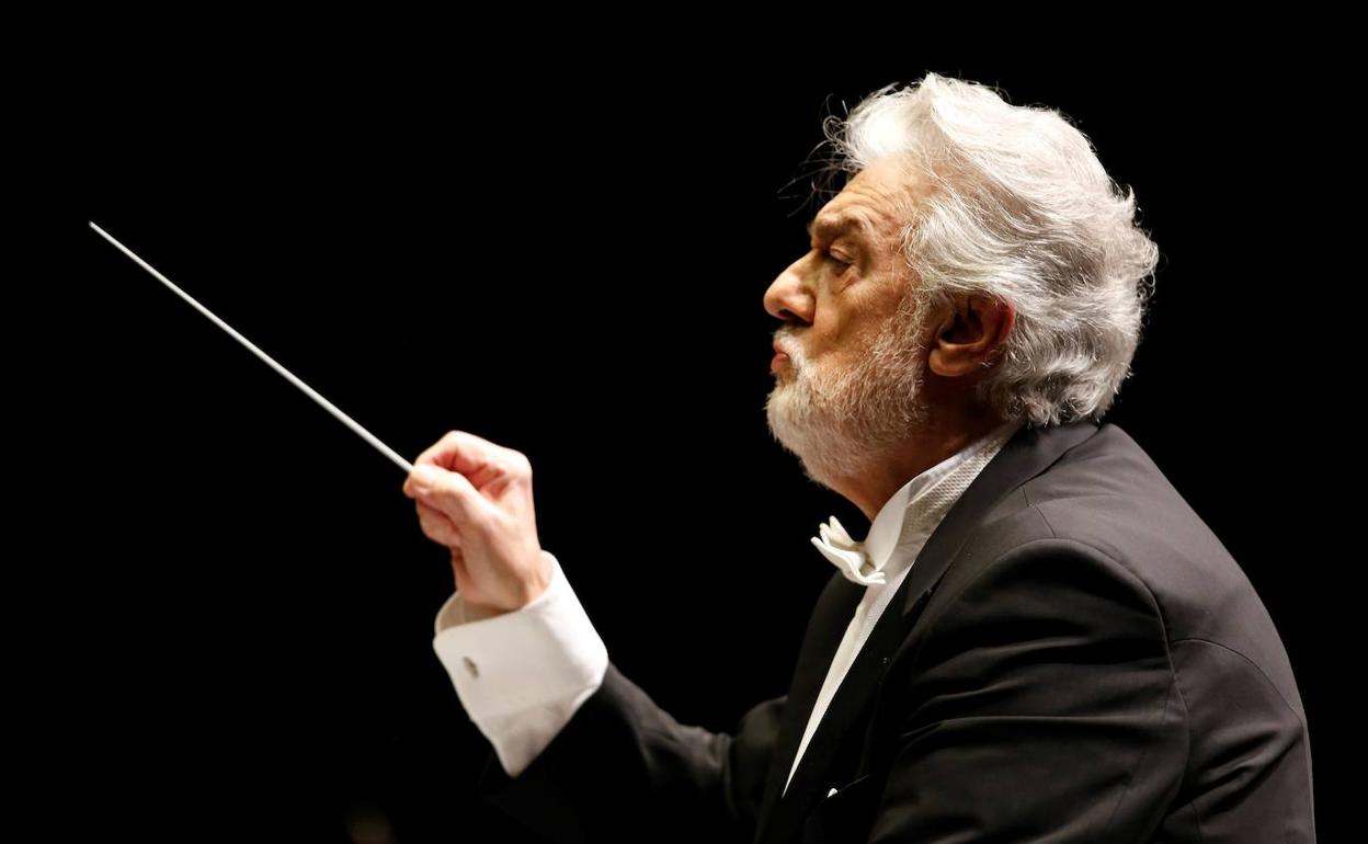 El tenor español Plácido Domingo.