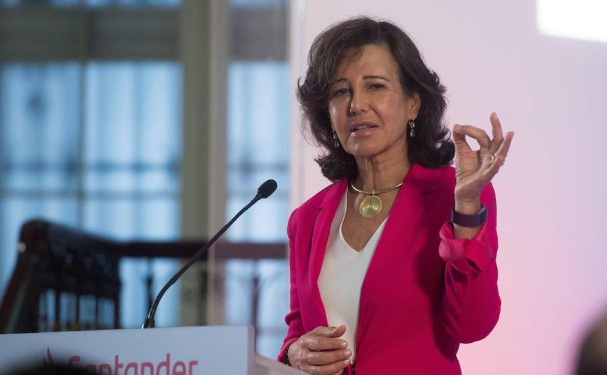 La presidenta del Santander, Ana Botín. 