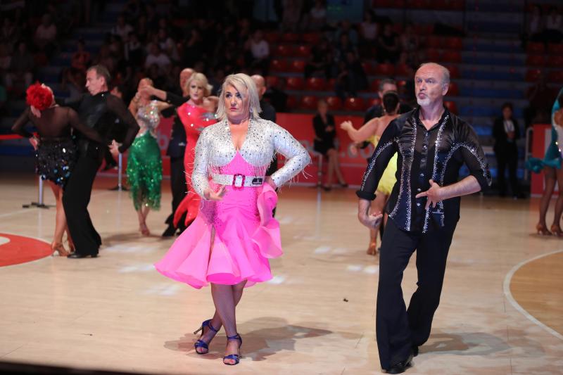 Una pareja, durante el Campeonato Mundial de Baile.