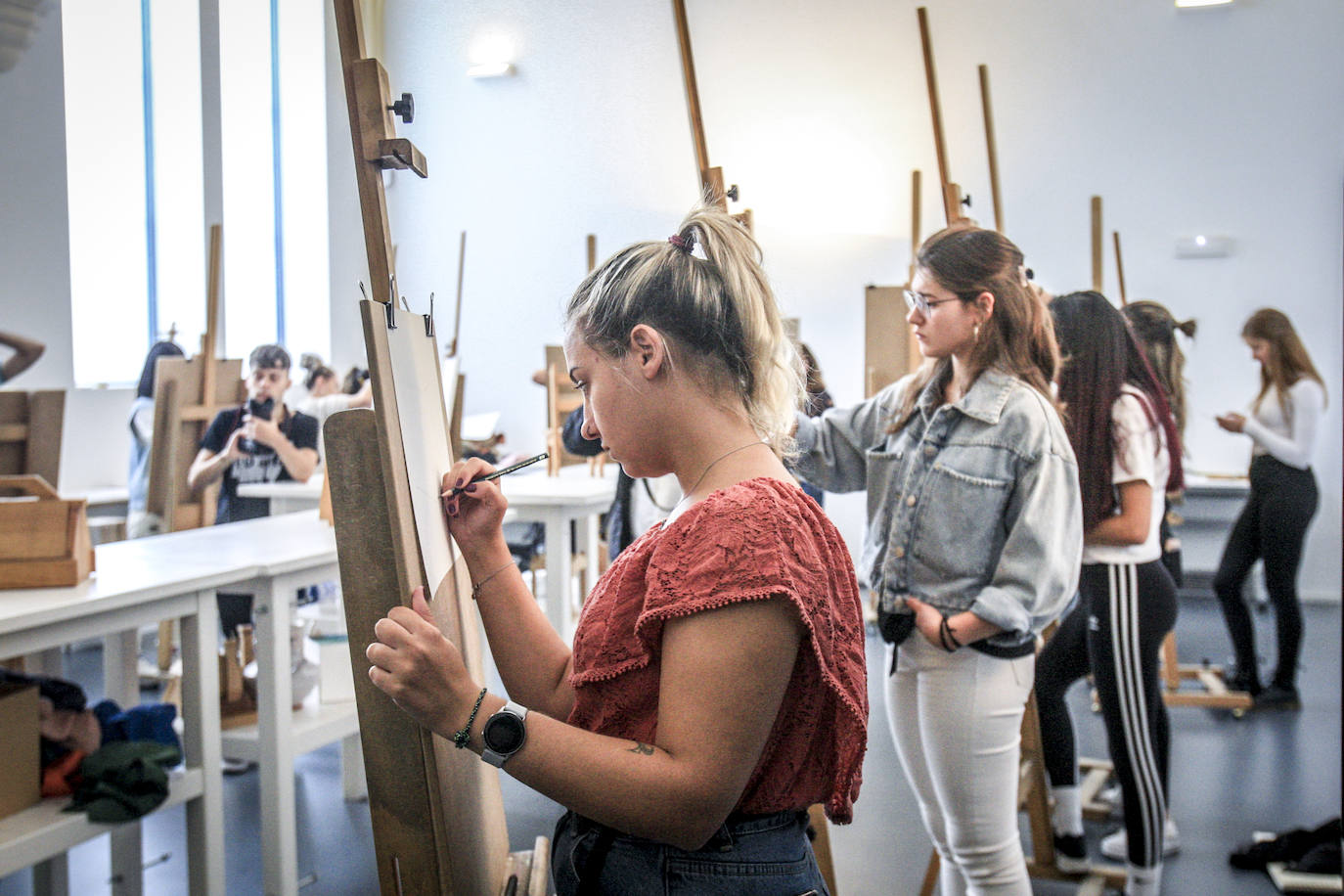 Fotos: Visita a la Escuela de Diseño