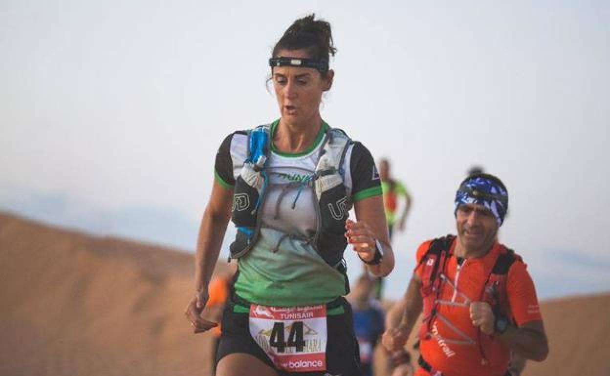 Beristain disfrutó del reto de correr por las dunas con altas temperaturas. 