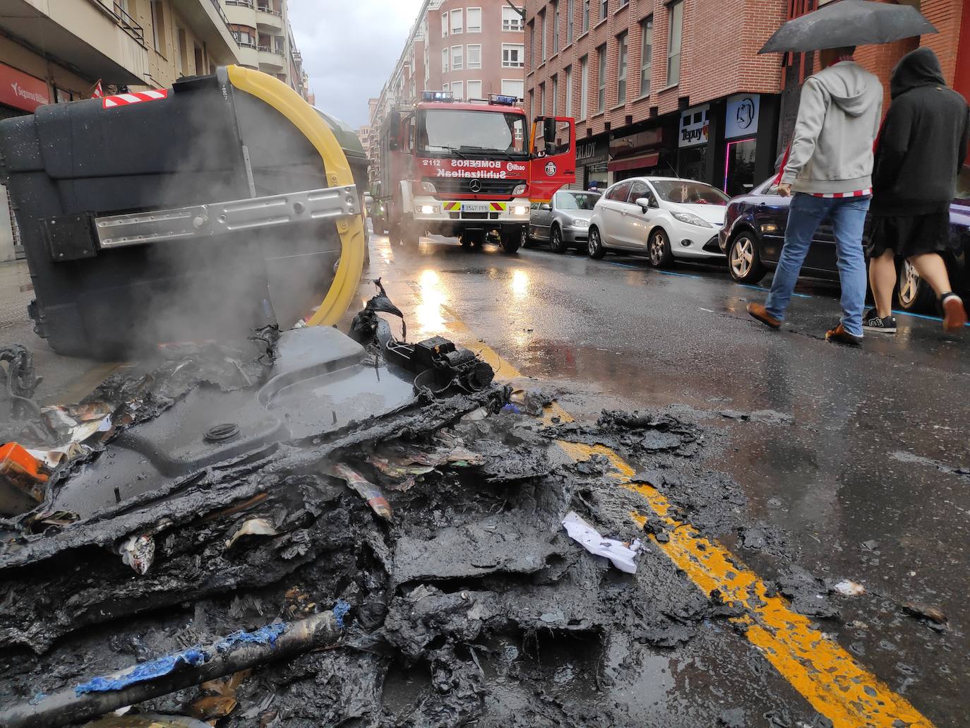 Fotos: Incidentes en Bilbao por una protesta contra el mitin de Vox