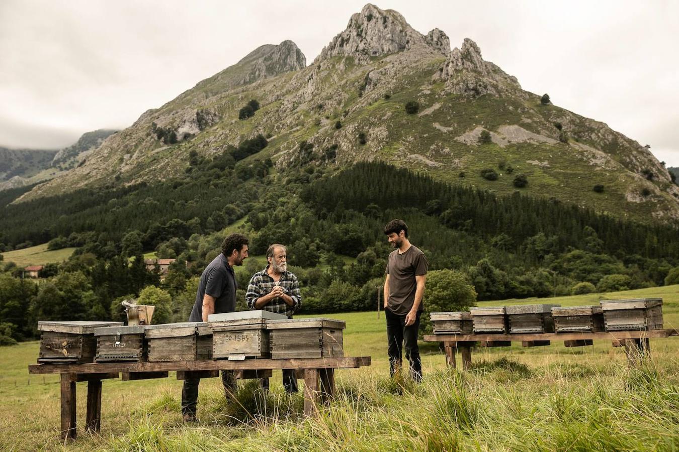 Imágenes del rodaje en Vitoria de 'El silencio de la ciudad blanca', película dirigida por Daniel Calparsoro