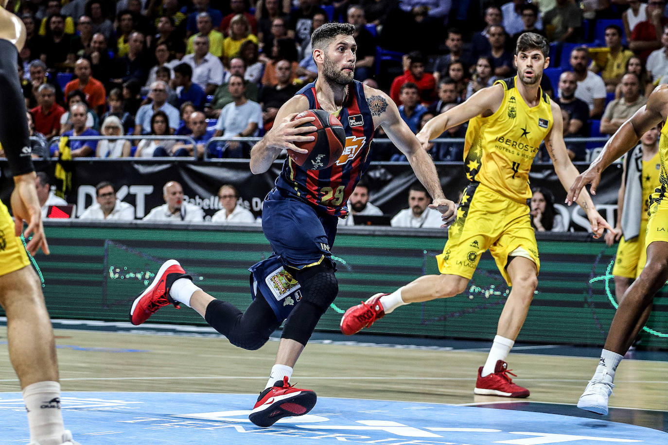 Un lance del partido. 