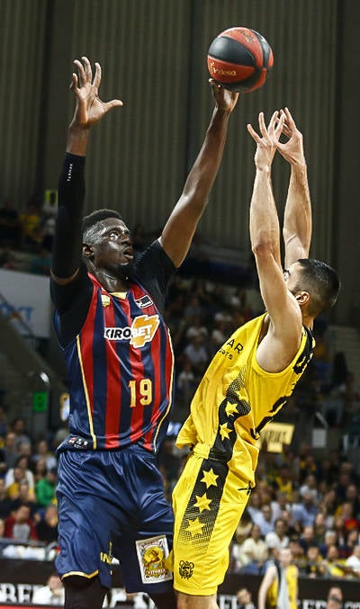 Un lance del partido. 