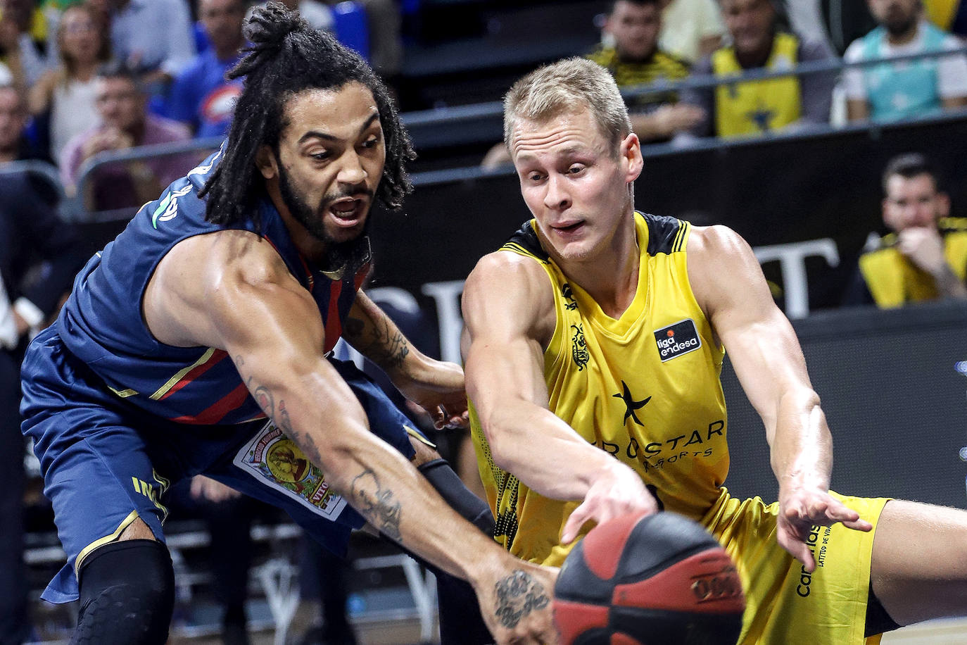 Un lance del partido. 