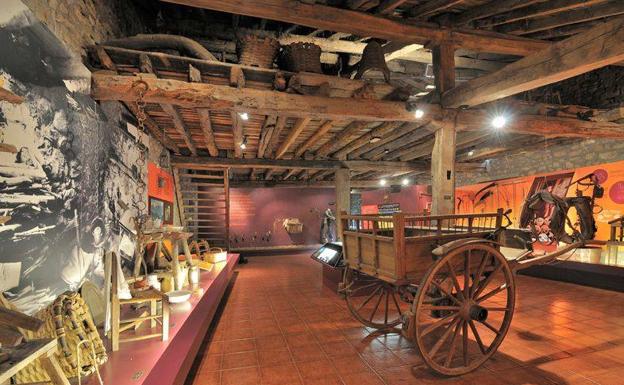 Interior del museo del pastoreo.