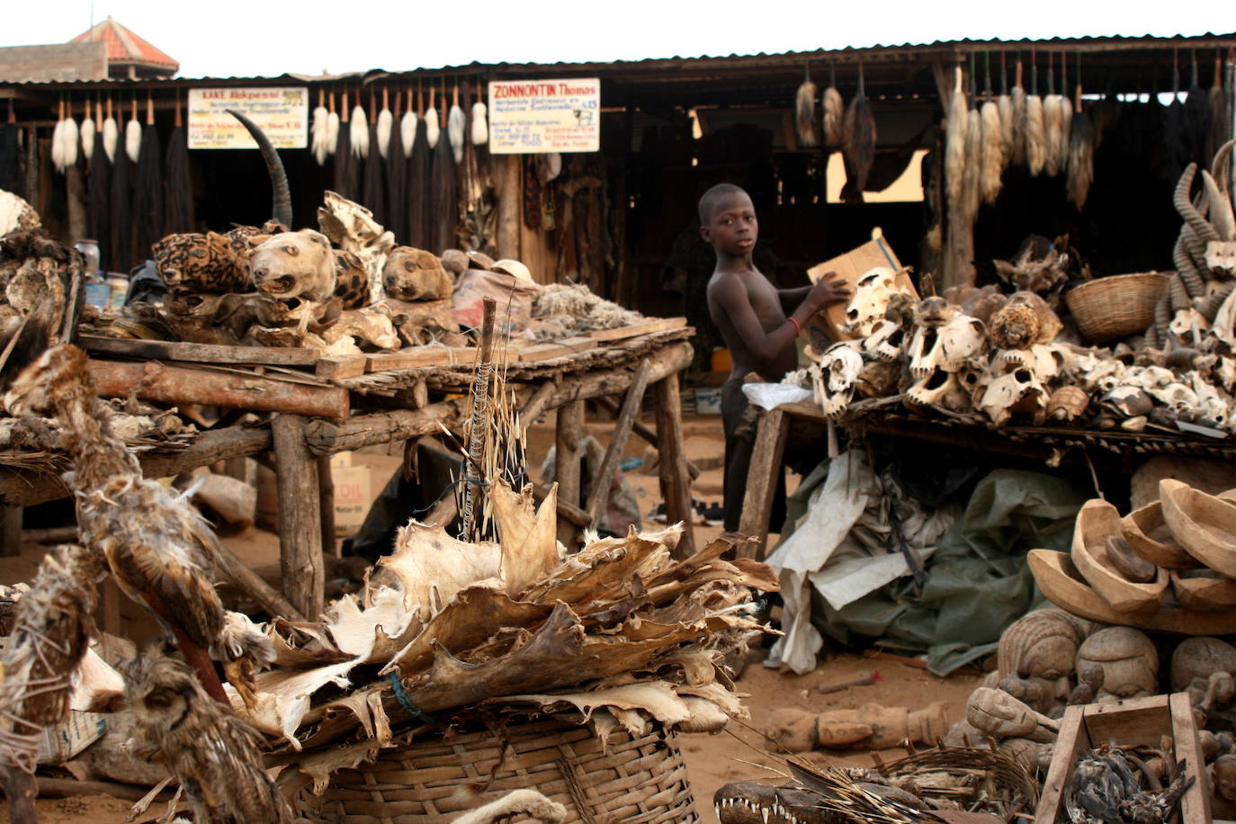 14. Mercado de fetiches de Akodessewa (Togo) | Se trata del mercado de fetiches más grande del mundo y es, además, el refugio de los practicantes del vudú.