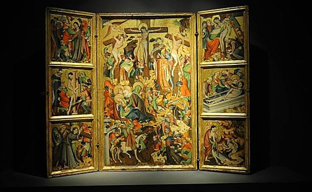 Tríptico de la Pasión de Cristo. En paradero desconocido. 