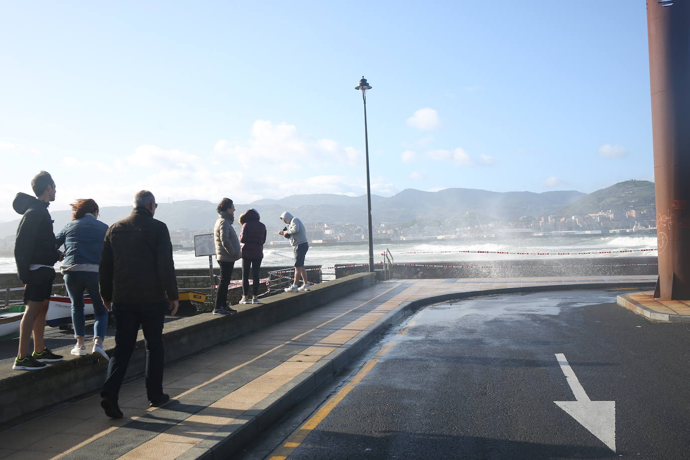 Fotos: Las imágenes del viento en Bizkaia