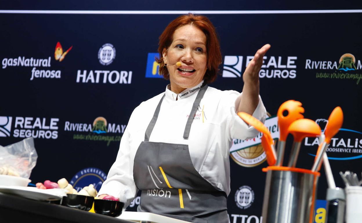 La cocinera colombiana Leonor Espinosa. 