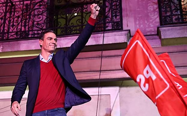 Pedro Sanchez, en Ferraz. 