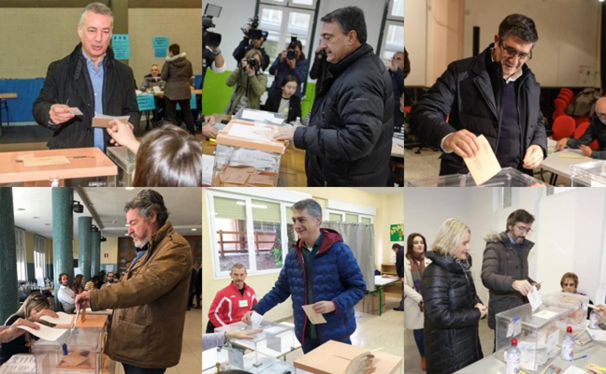 La candidata del PP por Bizkaia Bea Fanjul deposita su voto. 