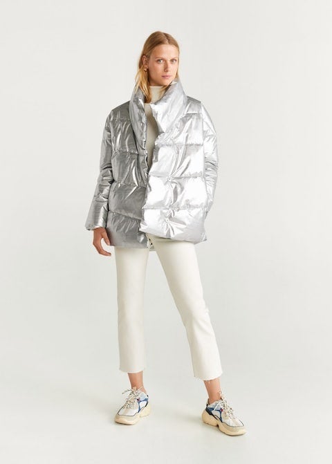Parka plateada. 