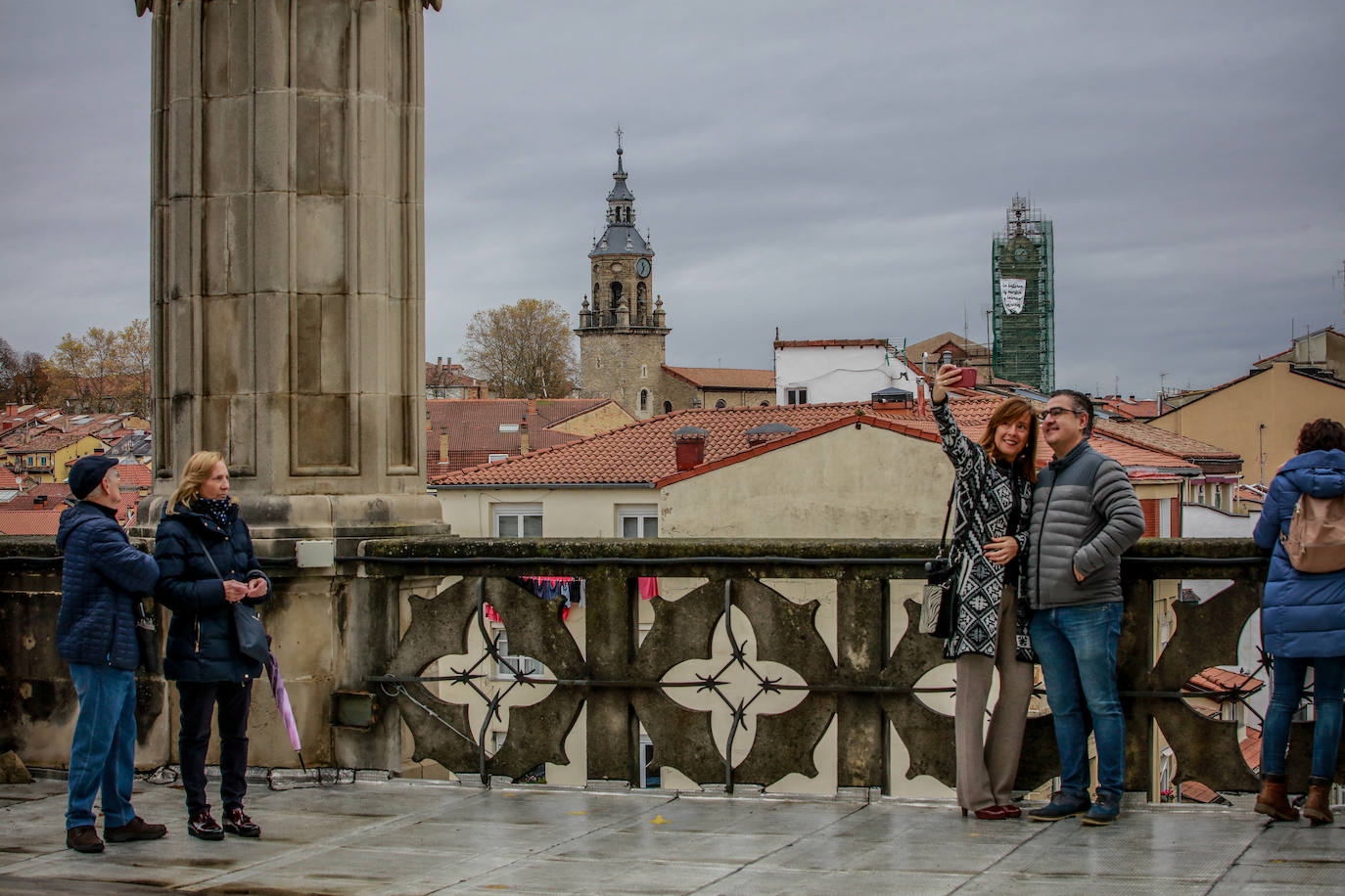 Los suscriptores de EL CORREO han podido disfrutar de unas bellas vistas desde la azotea del templo.