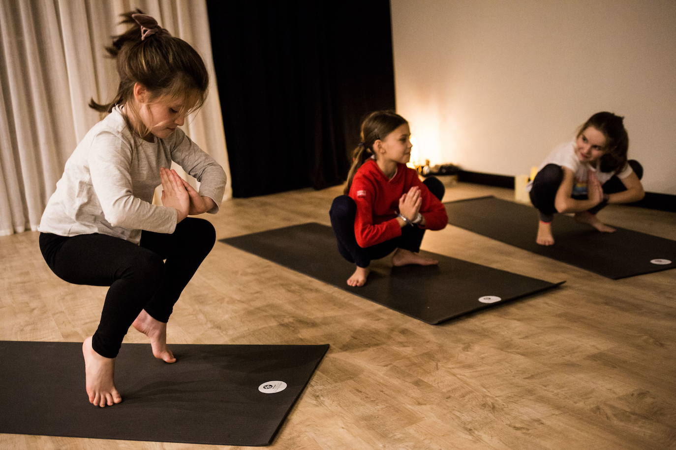 Una de las posiciones practicadas.