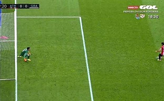 Raúl García ha adelantado al Athletic de penalti. 
