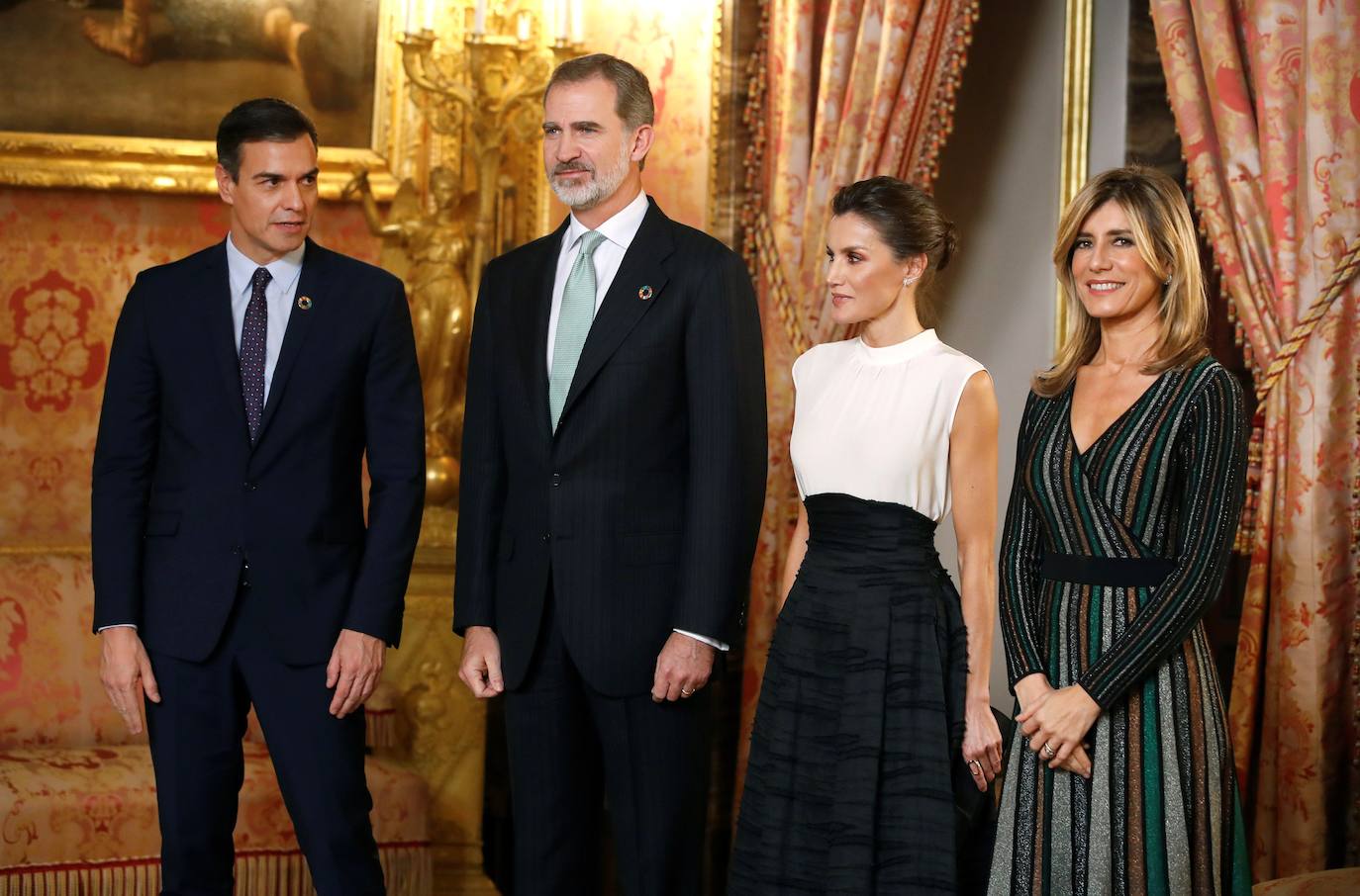 Fotos: La falda eco de H&amp;M de Letizia para la Cumbre del Clima