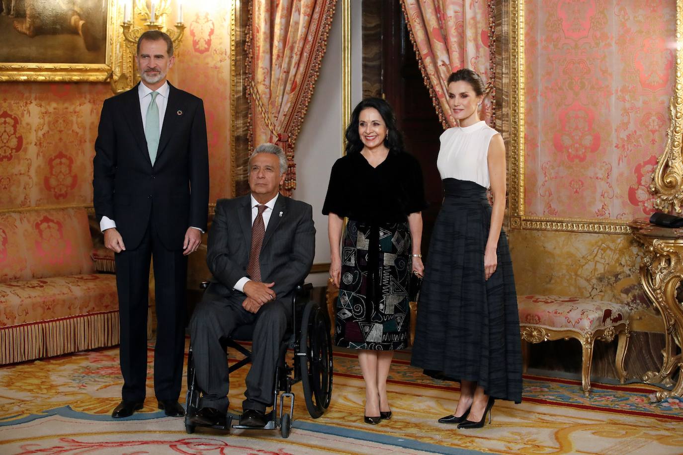 Fotos: La falda eco de H&amp;M de Letizia para la Cumbre del Clima