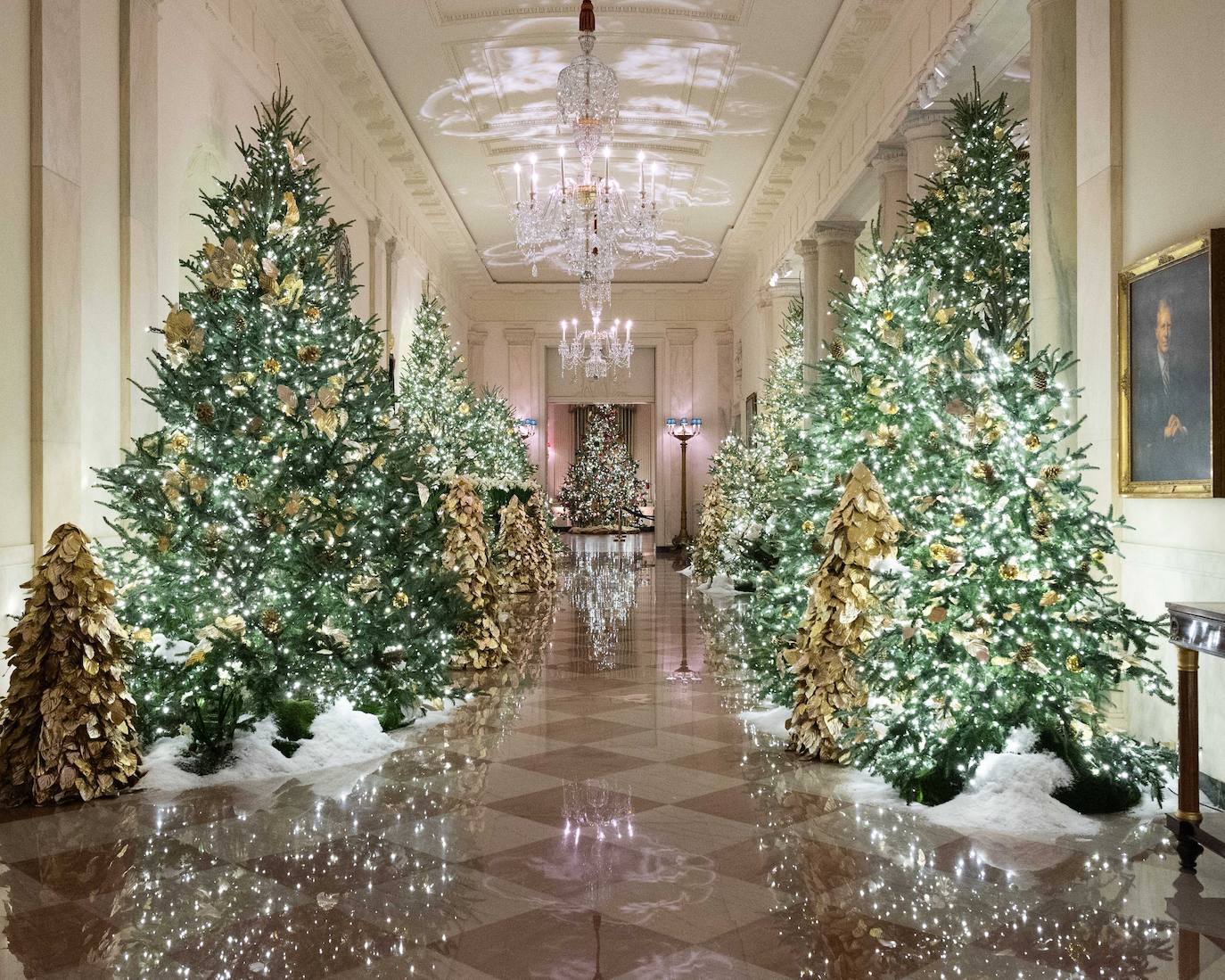 Fotos: Melania redecora la Casa Blanca por Navidad