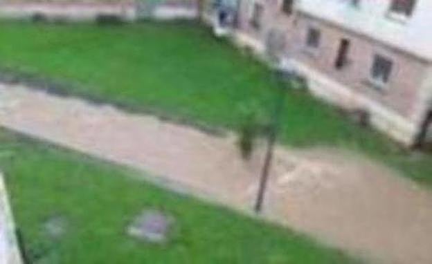 Barrio de Aramotz, con sus problemas con las riadas.