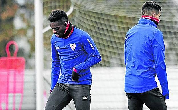 Williams, en el entrenamiento de ayer en Lezama.
