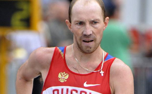 Sergey Kirdyapkin, medallista de oro en 50 kilómetros marcha en Londres 2012 al que se le retiró la presea por dopaje. 