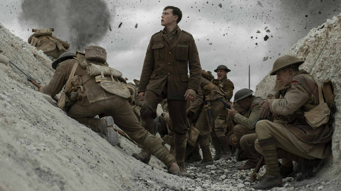 MEJOR PELÍCULA (DRAMA) | '1917'. Dirigida por Sam Mendes y protagonizada por George MacKay y Dean-Charles Chapman, entre otros.