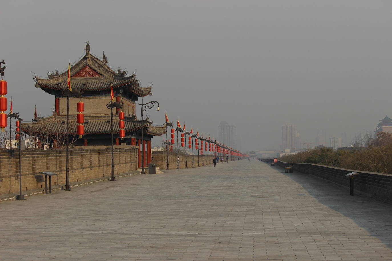 Muralla que rodea la ciudad de Xi'an (China)