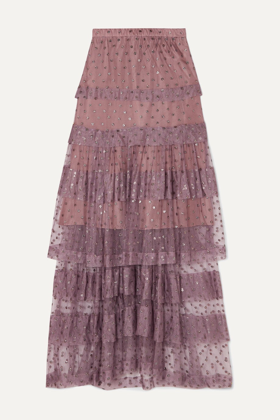 Falda de volantes y fil-coupé, de Anna Mason (916 euros).