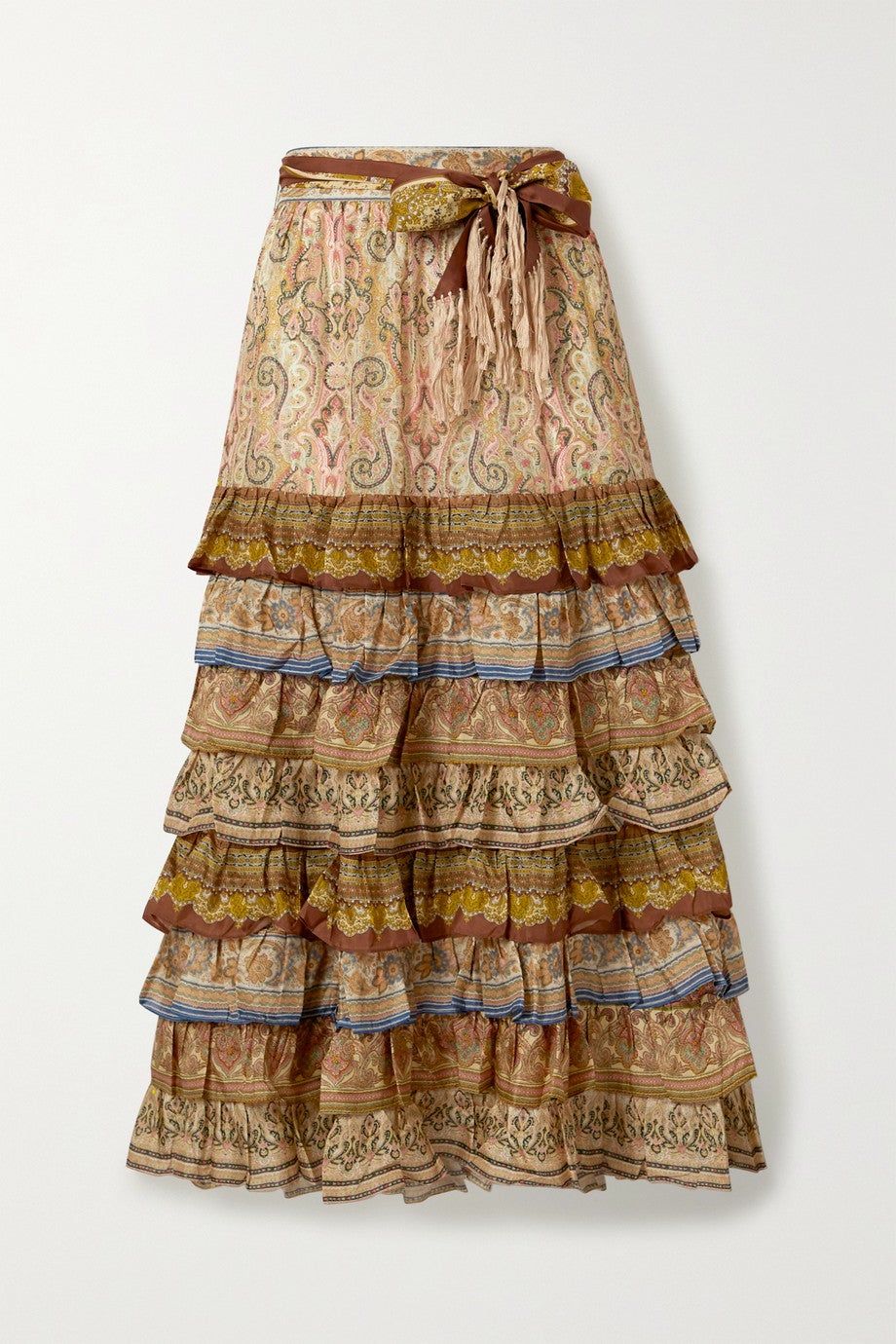 Falda estampada con minivolantes, de Zimmermann (1.250 euros).
