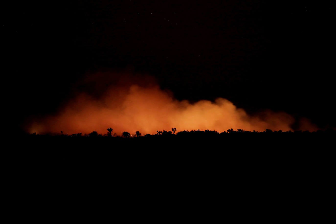 Brasil | Incendio en un área de la selva amazónical, 17 de agosto de 2019.