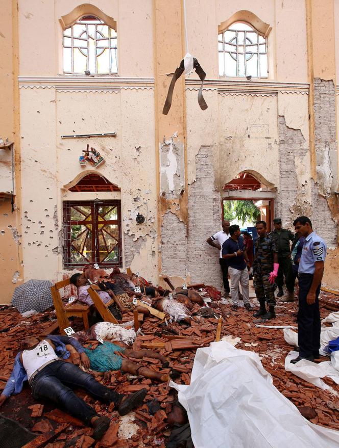 Sri Lanka | Explosión dentro de una iglesia de Negombo, Sri Lanka, 21 de abril de 2019. 